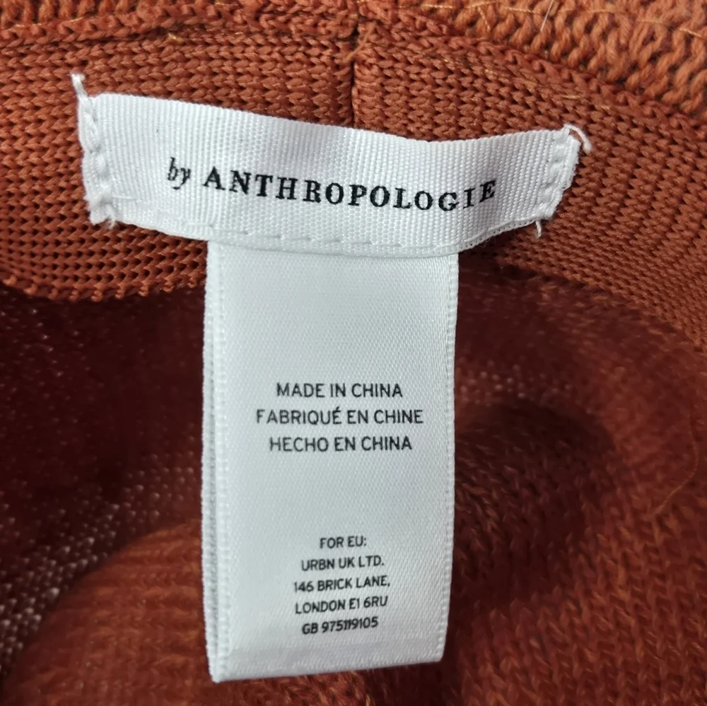 BY ANTHROPOLOGIE ROWAN RANCHER WIDE BRIM FEDORA BURNT ORANGE WOMEN OS BOHO HAT